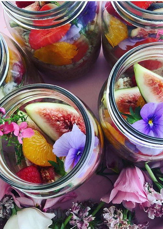 Fruits in a jar wedding serve food idea