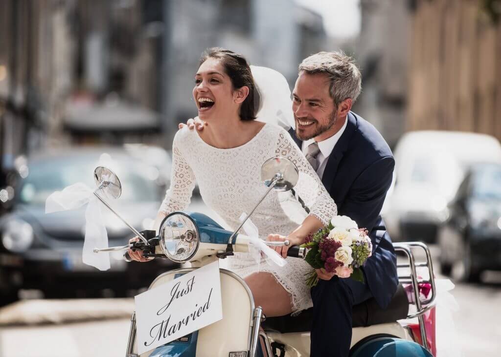 vespa wedding transportation idea