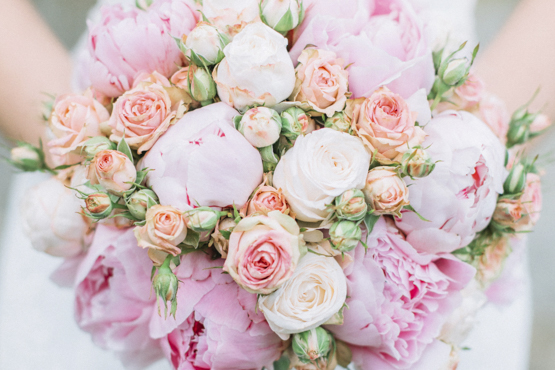 roses peonies Wedding decoration idea greece