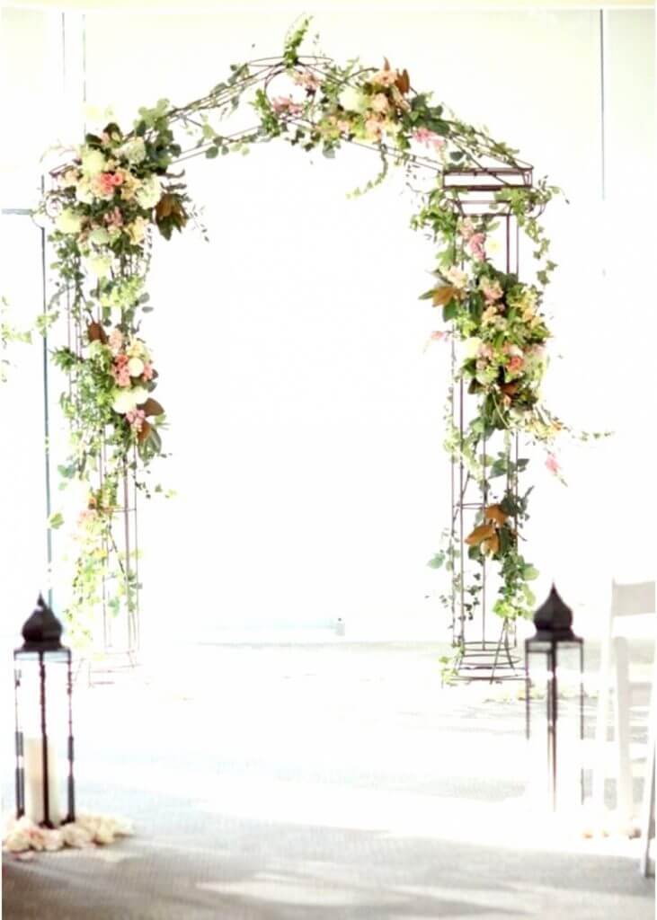 metal wedding arch make happy memories