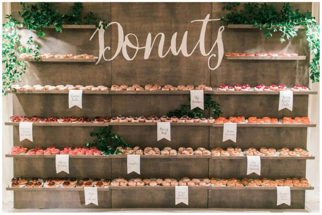 Make Happy Memories Wedding Corners Donuts