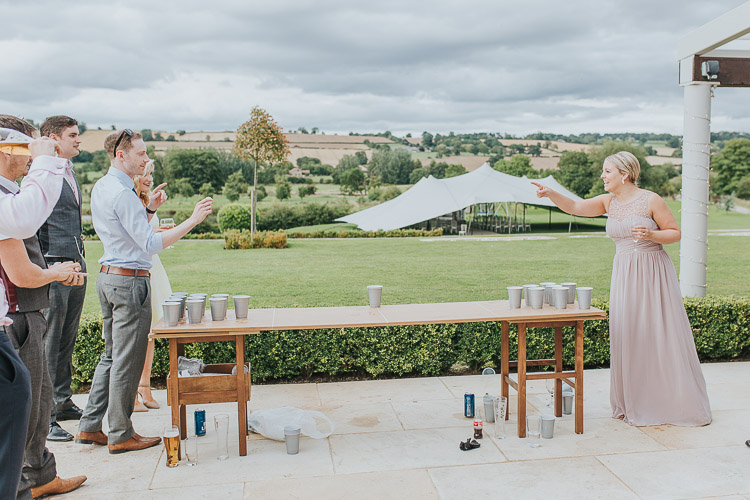 Make Happy Memories Wedding Corners Beer Pong