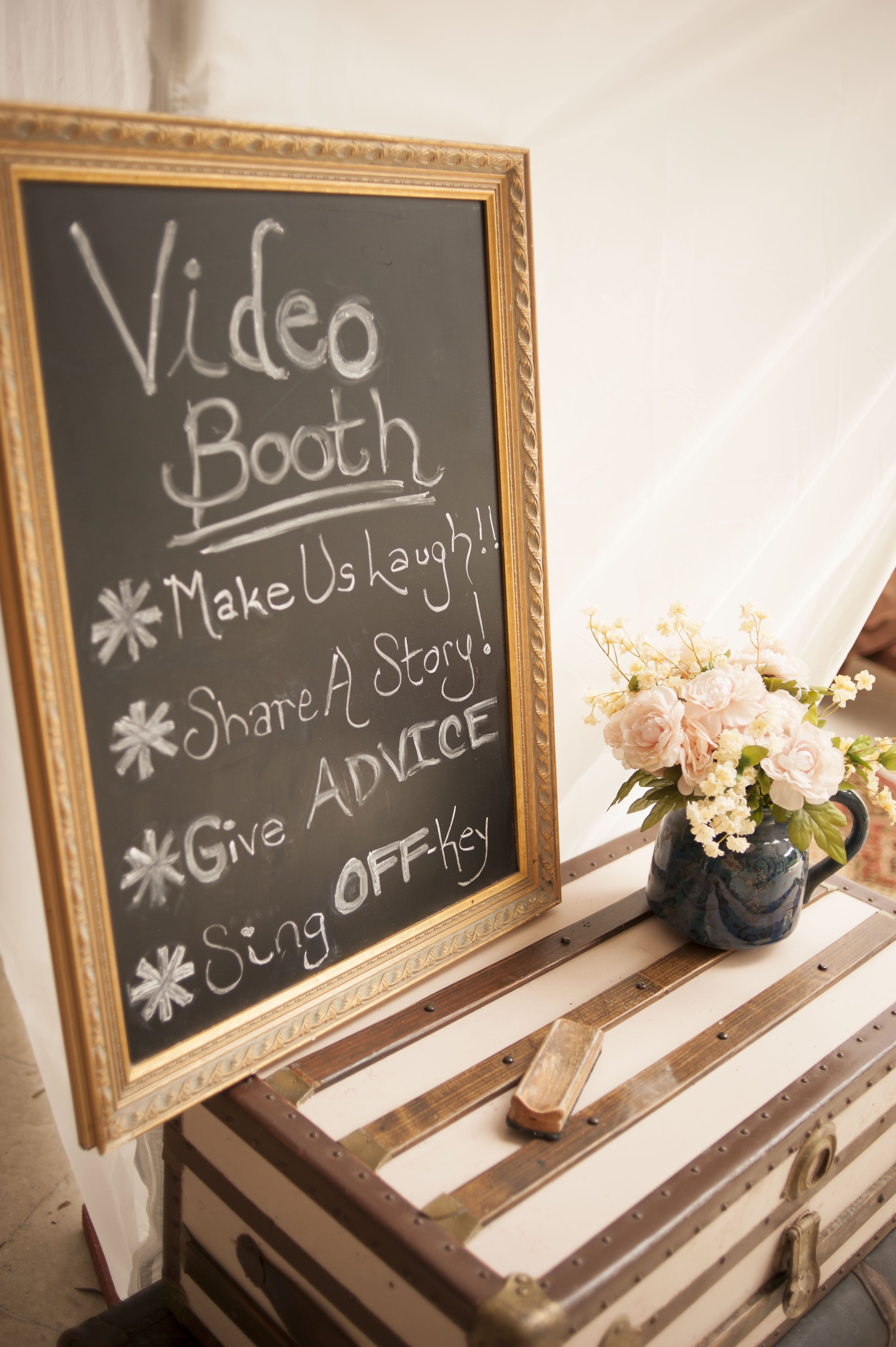 Make Happy Memories Wedding Corners Video Booth